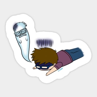 Corza is exhausted Sticker